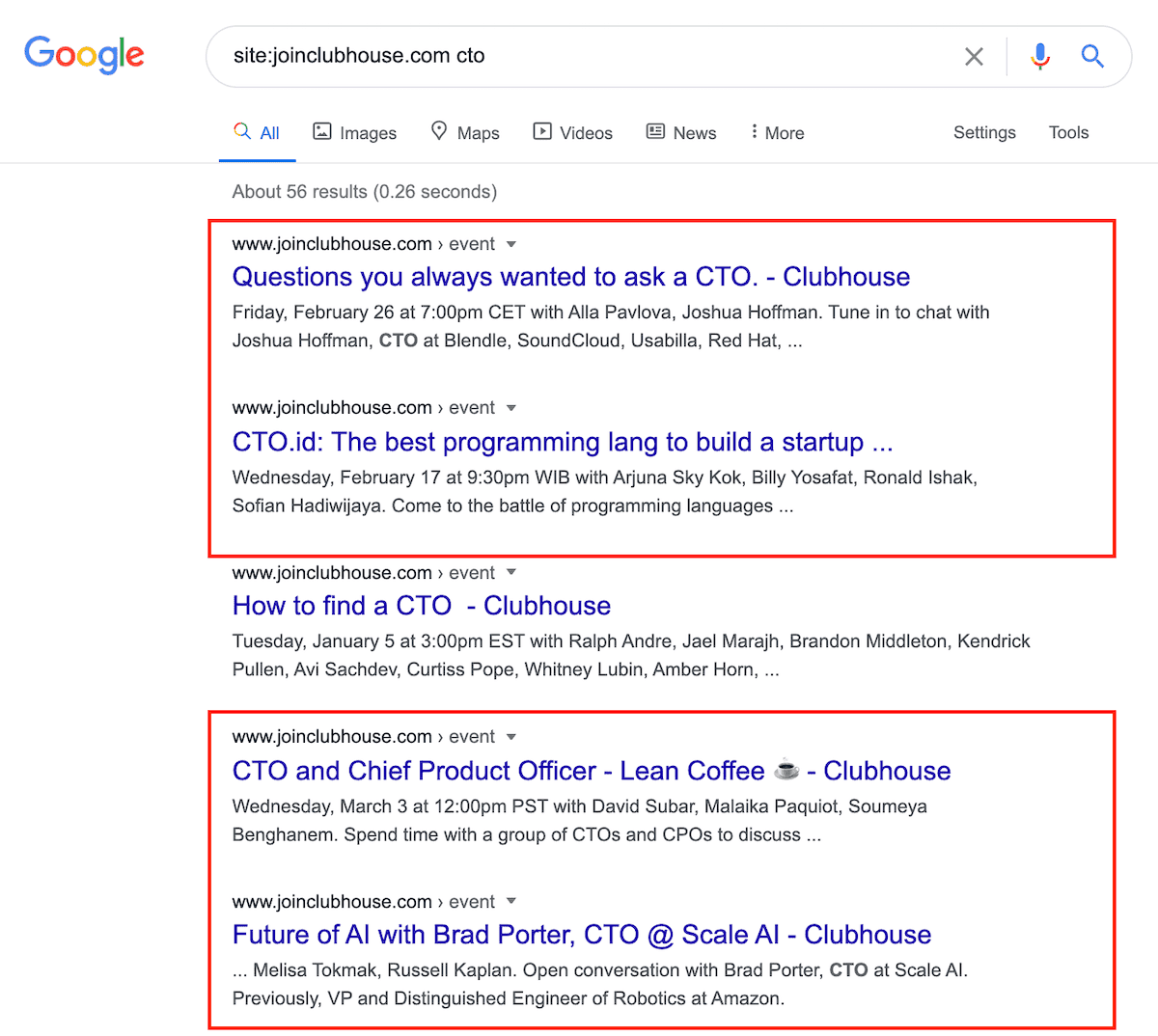 sourcing on clubhouse